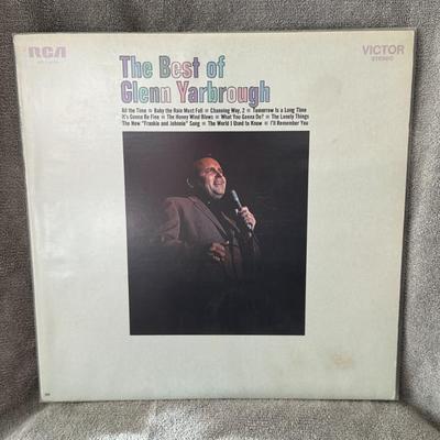Sale Photo Thumbnail #346: "The Best of Glenn Yarbrough," a compilation album by American folk singer Glenn Yarbrough. 
Key album details:
Artist: Glenn Yarbrough
Album Title: The Best of Glenn Yarbrough
Record Label: RCA Victor
Catalog Number: LSP-4349 (for the stereo LP)
Release 