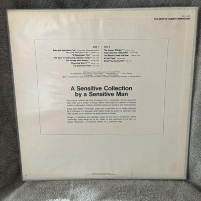 Sale Photo Thumbnail #347: "The Best of Glenn Yarbrough," a compilation album by American folk singer Glenn Yarbrough. 
Key album details:
Artist: Glenn Yarbrough
Album Title: The Best of Glenn Yarbrough
Record Label: RCA Victor
Catalog Number: LSP-4349 (for the stereo LP)
Release 