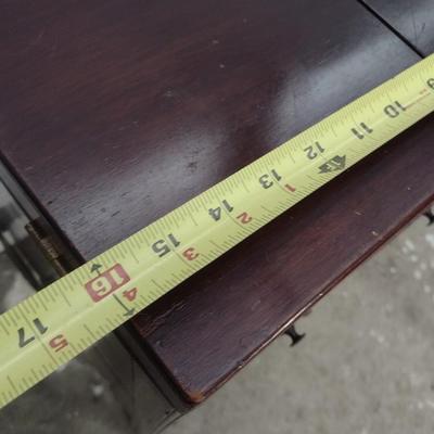 Vintage Mahogany Wood Finish Fold -Out Washstand