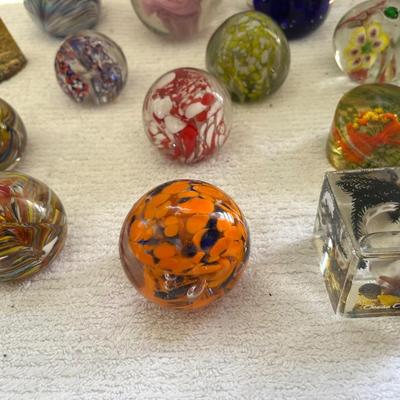 Glass Paperweights Lot