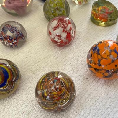 Glass Paperweights Lot