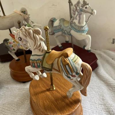 Carousel Horse Music Box Lot