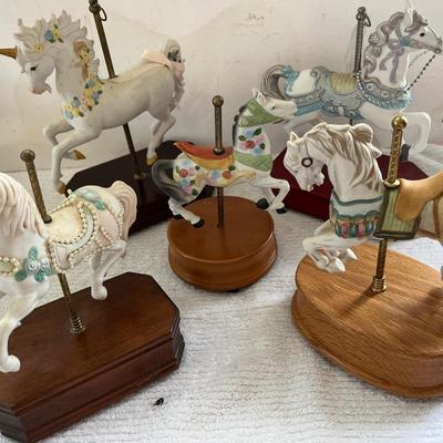 Carousel Horse Music Box Lot