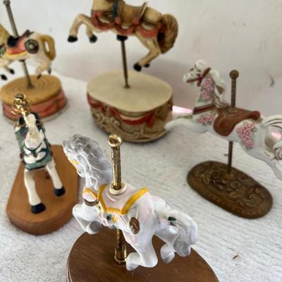 Carousel Horse Music Box Decor Lot