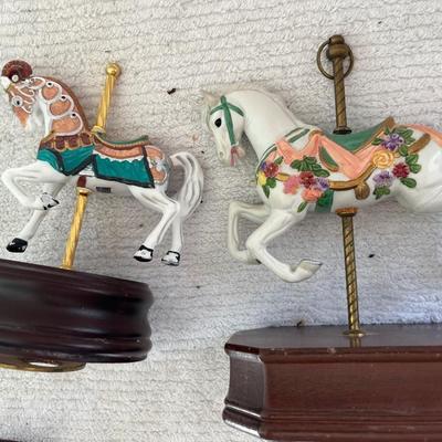 Large Carousel Horse Music Box Lot