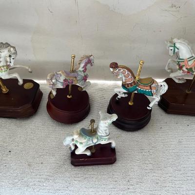 Large Carousel Horse Music Box Lot