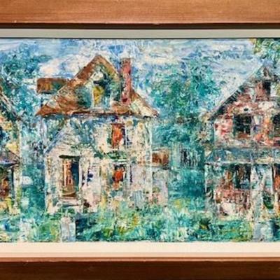 Sale Photo Thumbnail #133: Artist unknown
Measures 18 inches high and 31 inches wide.