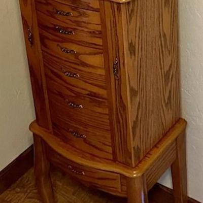 Sale Photo Thumbnail #158: Good condition, a few scuffs and nicks.
Measures 39 inches high, 16 1/2 inches wide and 11 1/2 inches deep.