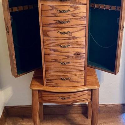 Sale Photo Thumbnail #159: Good condition, a few scuffs and nicks.
Measures 39 inches high, 16 1/2 inches wide and 11 1/2 inches deep.