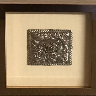 Sale Photo Thumbnail #173: Measures 7 1/2" x 7 1/2" framed.