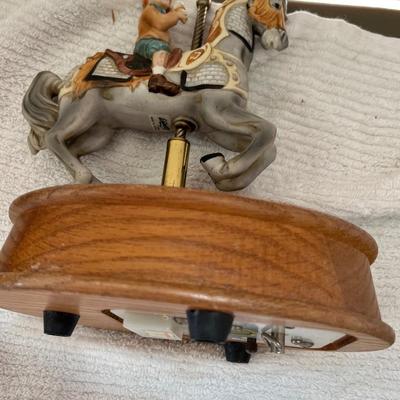 Carousel Horse Music Boxes Lot