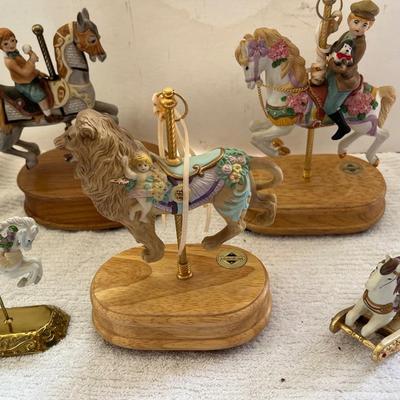Carousel Horse Music Boxes Lot