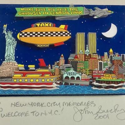Sale Photo Thumbnail #189: 1) Trains, boats & bumps #42 of 450, measures 18" x 22"
2) Statue of Liberty # 67 of 350, measures 14" x 14"
3) New York City Memories # 120 of 450, measure 16" x 16"
 Minor wear on frames