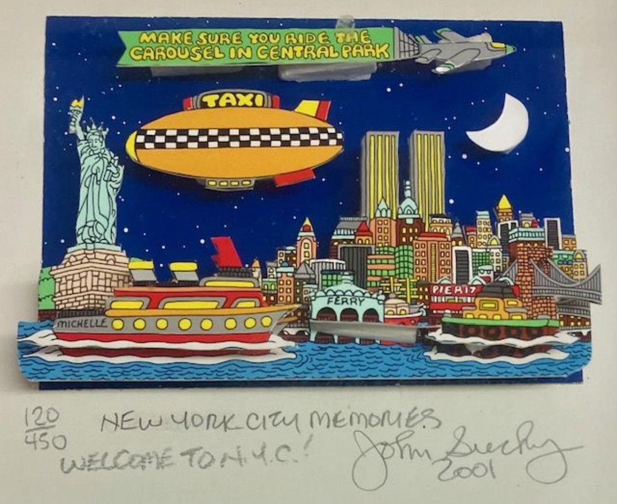 Three Framed Screen Print Collages By New York Artist John