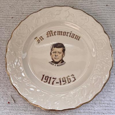John F Kennedy Commemorative Plate