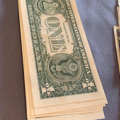 US Currency Consecutive Mint Bills $1 & $2 1960s to present