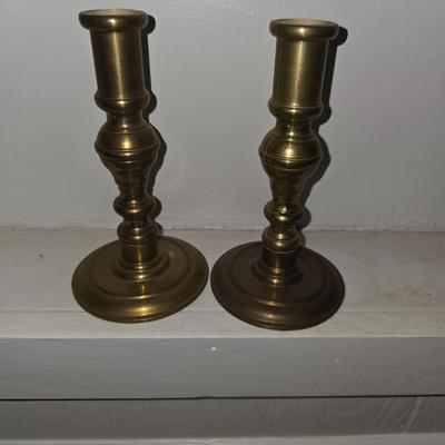 Brass candle holders