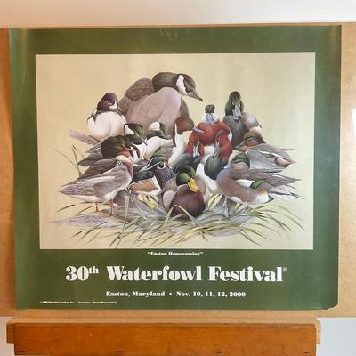 PR411 Signed Art LaMay #716/2000 Poster "Easton Homecoming" Waterfowl Festival 2000