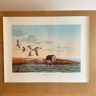 PR414 Signed C. Keith Whitelock Print "Chesapeake Backwater" Maryland Sponsor 1989