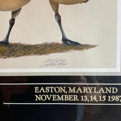PR415 Signed Art LaMay Poster "The Big Boys" Waterfowl Festival 1987