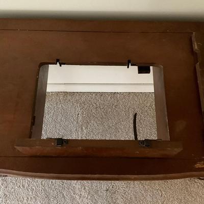 T419 Walnut Sewing Desk