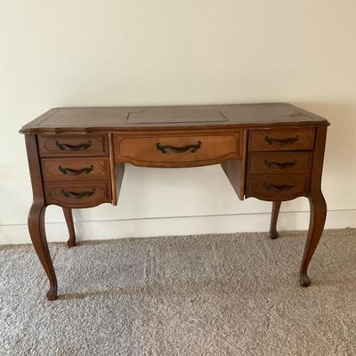 T419 Walnut Sewing Desk