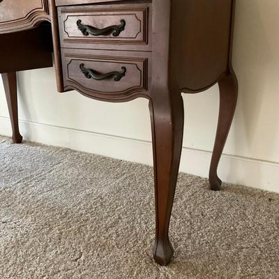 T419 Walnut Sewing Desk