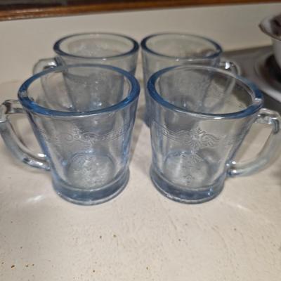 Blue fire king mug set