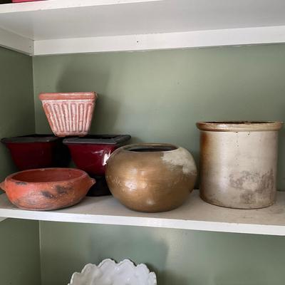 G429 Red & Brown Pots/Planters
