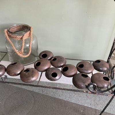 G430 Blue/Gray Pots & Watering Can