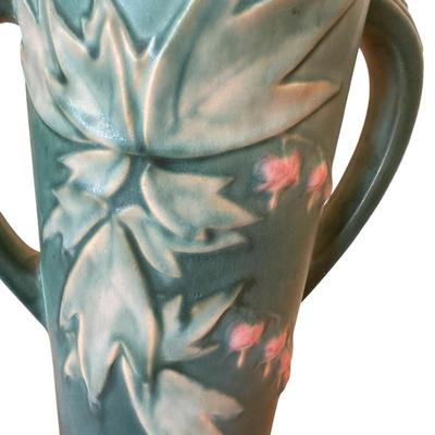 Decor - Roseville ArtPottery Bleeding Heart Floor Vase 977-18" Repaired
