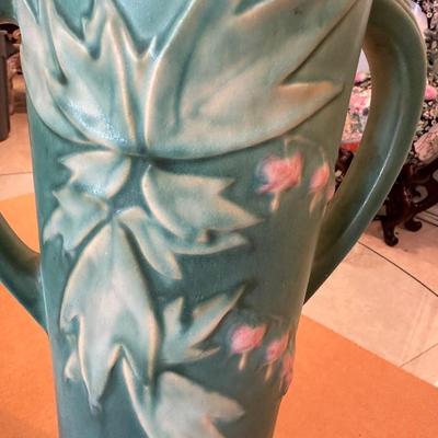 Decor - Roseville ArtPottery Bleeding Heart Floor Vase 977-18" Repaired