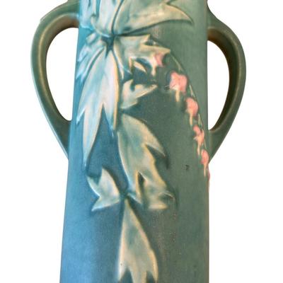 Decor - Roseville ArtPottery Bleeding Heart Floor Vase 977-18" Repaired