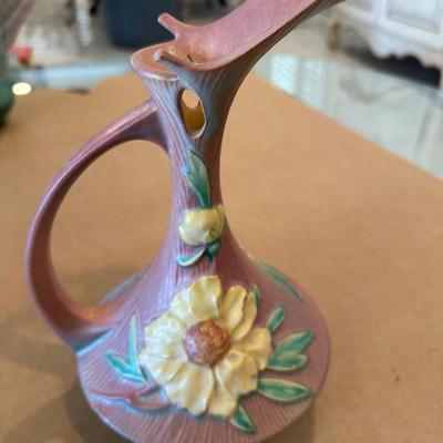 Decor - Roseville Art Pottery Peony Pattern Water Pitcher