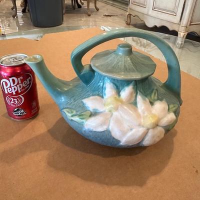 Decor - Roseville Art Pottery Clematis Teapot