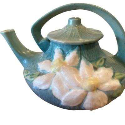 Decor - Roseville Art Pottery Clematis Teapot