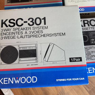 Vintage Old School Kenwood Car Stereo Lot - Unopened!