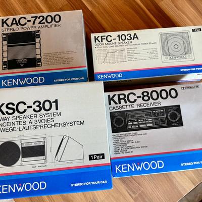 Vintage Old School Kenwood Car Stereo Lot - Unopened!