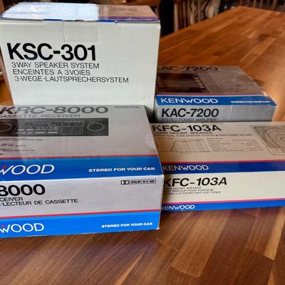 Vintage Old School Kenwood Car Stereo Lot - Unopened!
