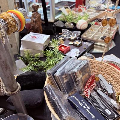 Sale Photo Thumbnail #34: Lot 2: Jewelry Selection (Left Side)

- Tables, table cloth, display pcs/rack, display cases are not included. Black light and mannequin body are not included.

NO CHERRY PICKING or taking ONLY the items you want and leaving the rest! Please arrive with e