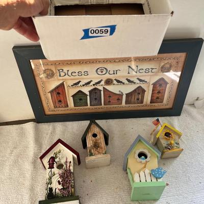 Bird Houses / Decor Lot