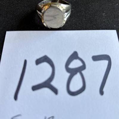 Silver Nickel Ring