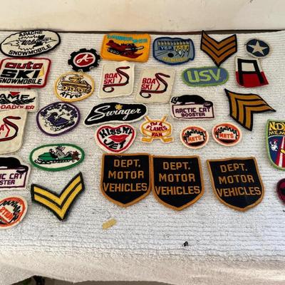 Vintage Patches Lot Skiing Snowmobiles +++