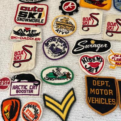 Vintage Patches Lot Skiing Snowmobiles +++