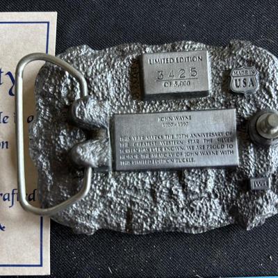 John Wayne Handcrafted Buckle
