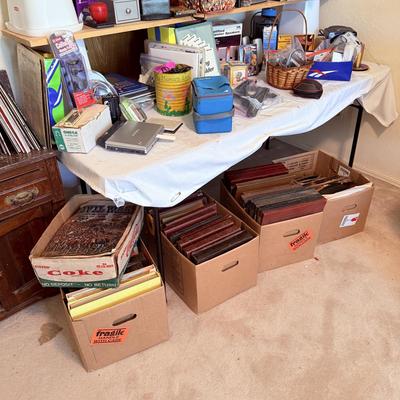 Sale Photo Thumbnail #103: Note: Table & shelving are not included. (Used for display purposes)

NO CHERRY PICKING or taking ONLY the items you want and leaving the rest! Please arrive with enough time to load. Bring boxes/any tools to assemble /dolly/people to help load/etc.
- Que