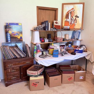 Sale Photo Thumbnail #101: Note: Table & shelving are not included. (Used for display purposes)

NO CHERRY PICKING or taking ONLY the items you want and leaving the rest! Please arrive with enough time to load. Bring boxes/any tools to assemble /dolly/people to help load/etc.
- Que