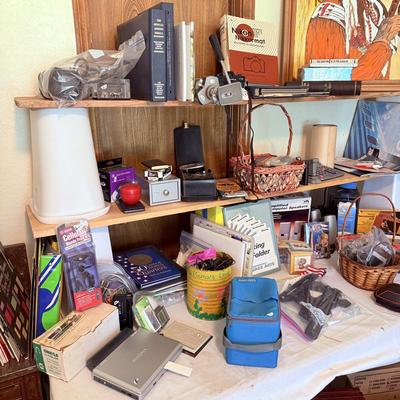Sale Photo Thumbnail #104: Note: Table & shelving are not included. (Used for display purposes)

NO CHERRY PICKING or taking ONLY the items you want and leaving the rest! Please arrive with enough time to load. Bring boxes/any tools to assemble /dolly/people to help load/etc.
- Que