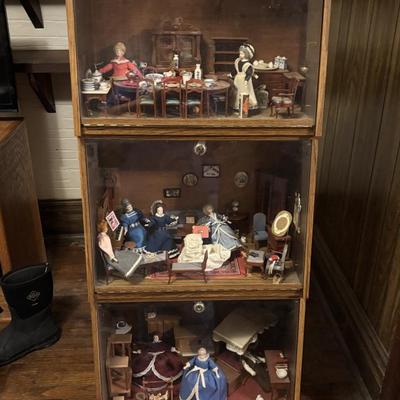 Miniature Doll Display Case