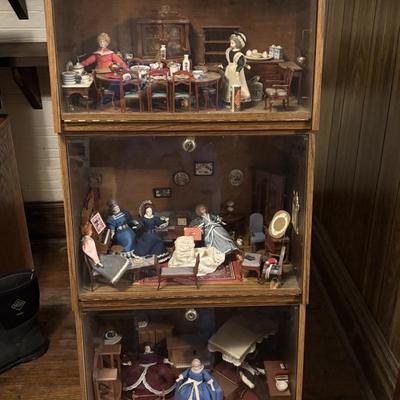 Miniature Doll Display Case